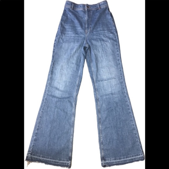 Free People Mindy Rigid Flare women’s ultra high waist size 27 -Indigo Blue- - Picture 3 of 7